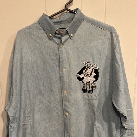 Vintage Cow Button Down Shirt - Picture 2 of 13
